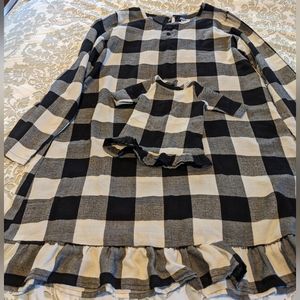 Girls nightgown with matching doll nightgown